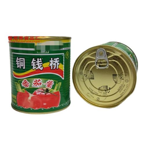 批发铜钱桥番茄酱原酱汤锅米线火锅炒料调味品商用850克*12罐